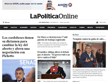 Tablet Screenshot of lapoliticaonline.com